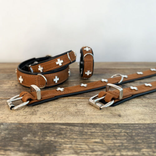 Hundehalsband Schweizer Kreuz